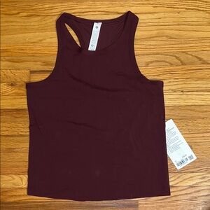 Lululemon Align Waist Length Racerback Tank Top Size 10 Garnet